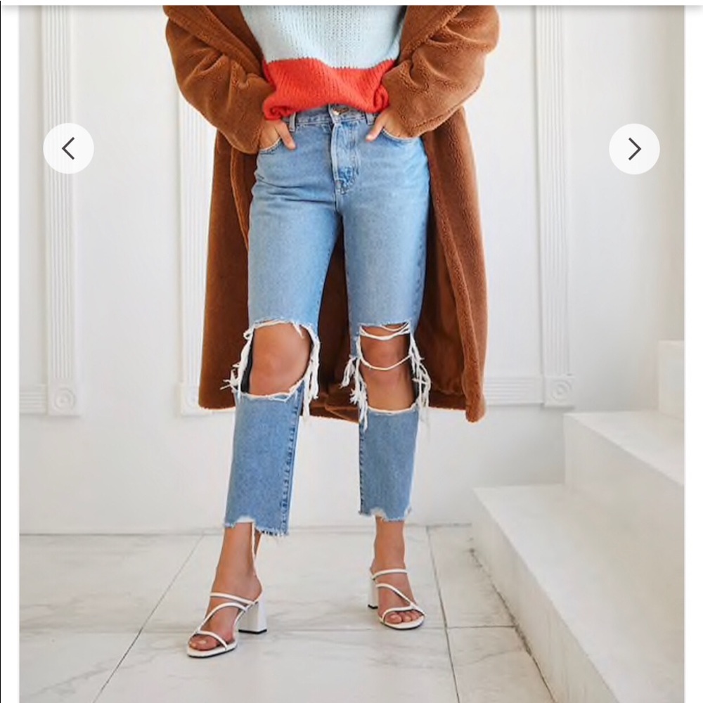 Distressed jeans
